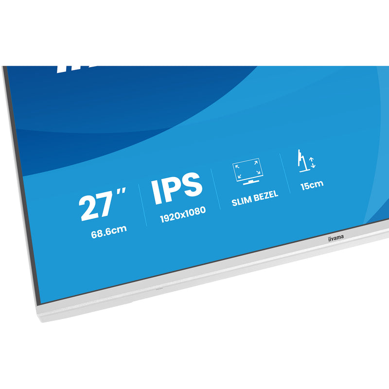 Load image into Gallery viewer, Iiyama prolite xb2797hsu-w1 27 monitor (wit (mat), 120 hz, hdmi, displayport, usb, audio)
