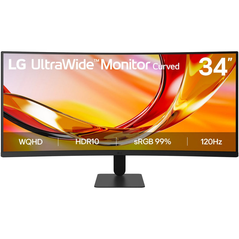 Load image into Gallery viewer, Lg ultrawide 34u601b-b 34 curved monitor (zwart, hdmi, displayport, amd freesync, 120 hz)
