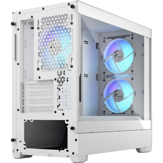 Fractal design pop mini air rgb midi tower behuizing (wit | 2x usb-a | rgb | window)
