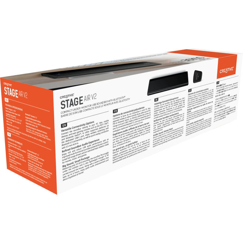Load image into Gallery viewer, Creative stage air v2 soundbar (zwart, bluetooth)
