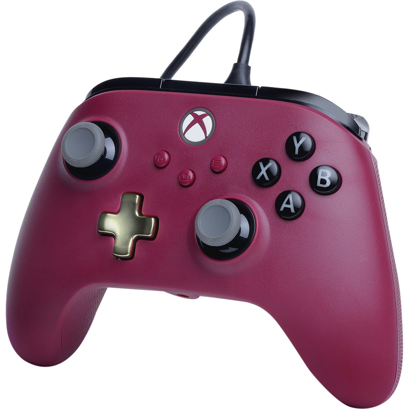 Load image into Gallery viewer, Powera advantage plus bedrade controller voor xbox series x|s - robijn (donkerrood, xbox series x|s, xbox one, pc)
