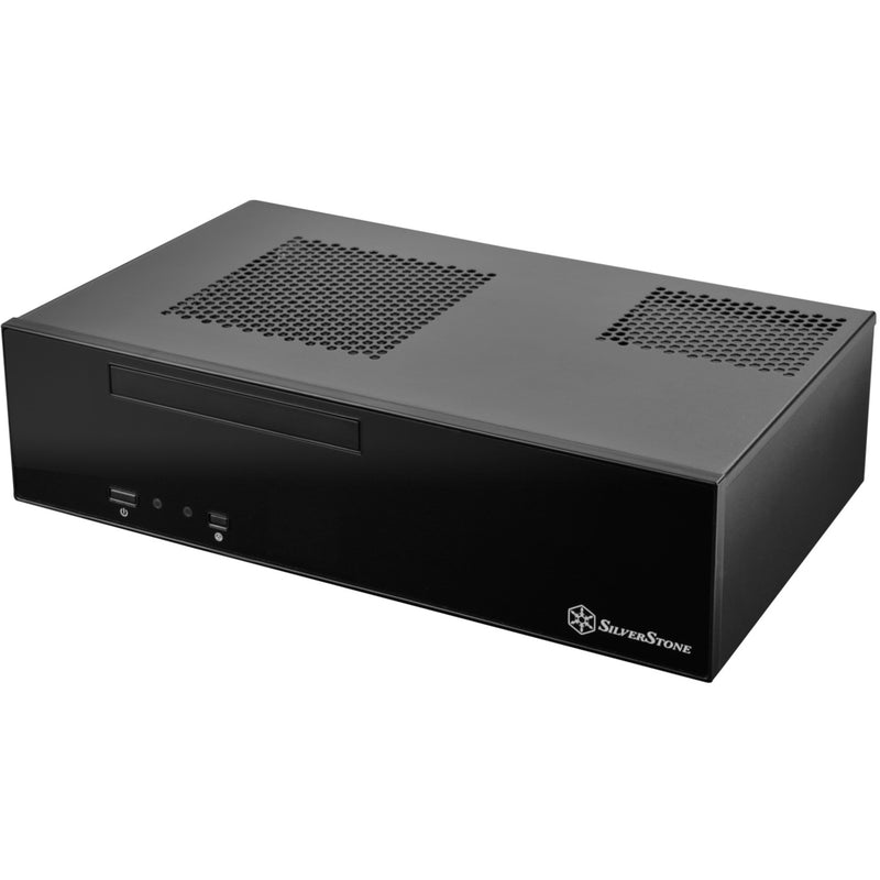 Load image into Gallery viewer, Silverstone sst-ml09b htpc behuizing (zwart | 2x usb-a)
