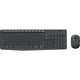 Logitech mk235 draadloze desktopset (zwart, us-international lay-out (qwerty))