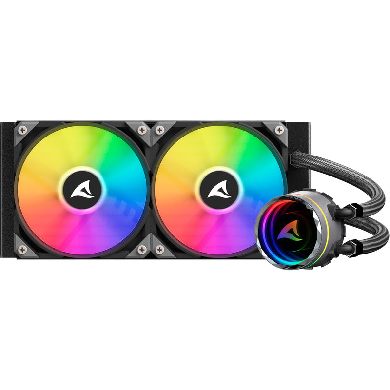 Load image into Gallery viewer, Sharkoon s80 rgb waterkoeling (zwart, 4-pins pwm fan-connector)
