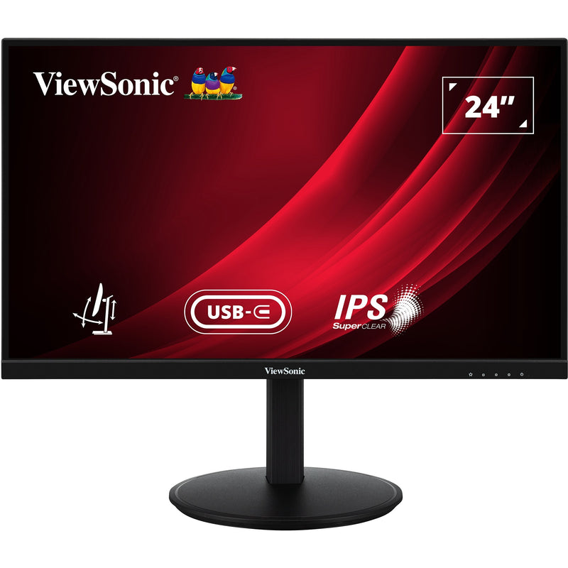Load image into Gallery viewer, Viewsonic vg2409-mhdu-2 24 monitor (zwart, 1x hdmi, 1x displayport, usb-c, usb-a, usb-b,100 hz)
