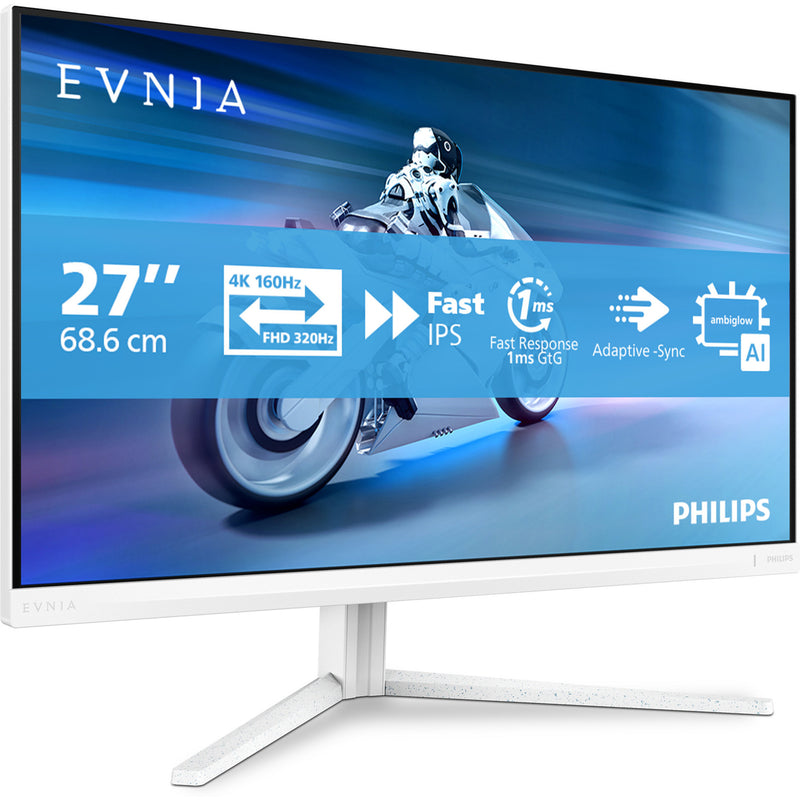 Load image into Gallery viewer, Philips evnia 27m2n5901a 27 4k uhd gaming monitor (wit, 2x hdmi, displayport, 2x usb-a, usb-b, usb-c, 160 hz 320 hz)
