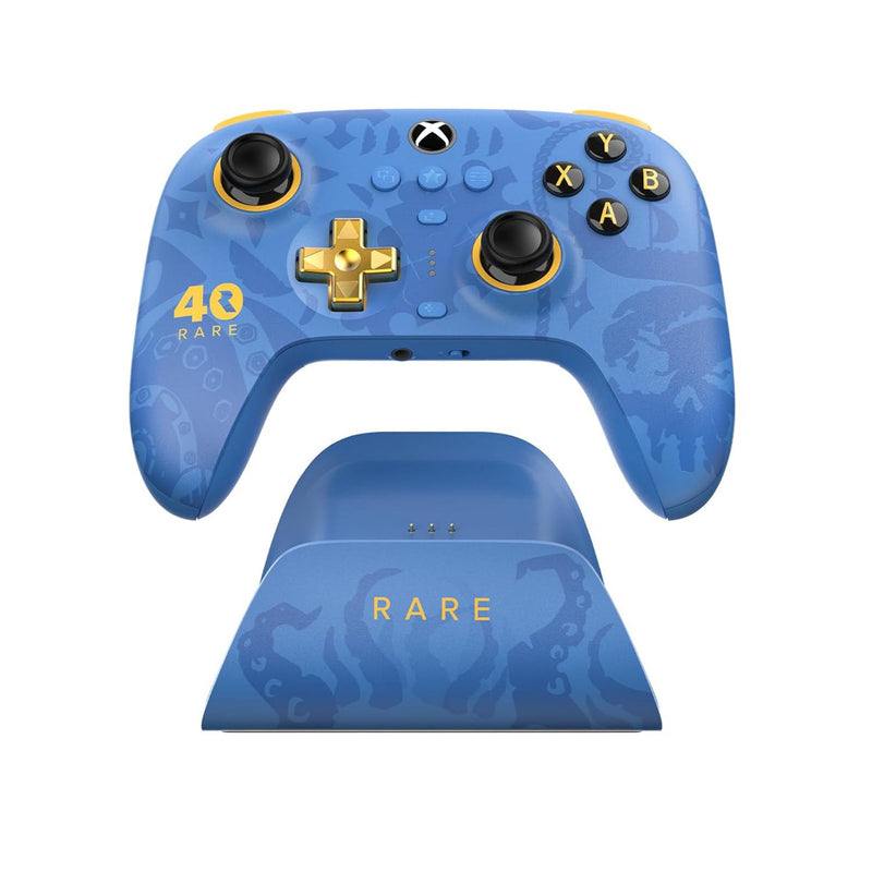 Afbeelding laden in galerijviewer, 8bitdo ultimate 3-mode controller for xbox - rare 40th anniversary edition (blauw goud, xbox series x|s, xbox one, pc, bluetooth usb-c 2.4 ghz )
