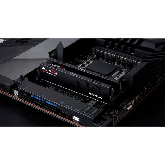 G.skill 32 gb ddr5-6000 (2x 16 gb) kit werkgeheugen (zwart, f5-6000j3038f16gx2-fx5, flare x5, expo)