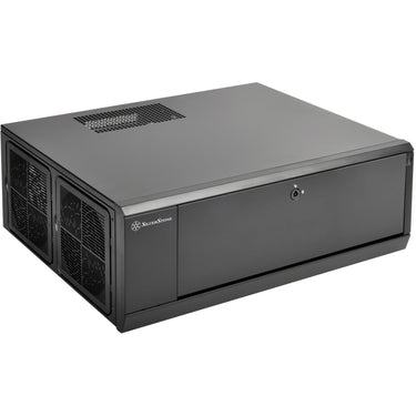 Silverstone sst-gd10b htpc behuizing (zwart | 2x usb-a)