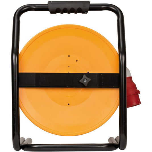 Brennenstuhl brobusta cee 4 ip44 kabelhaspel, 40m rn-kabel (geel zwart, 40m rn-kabel)