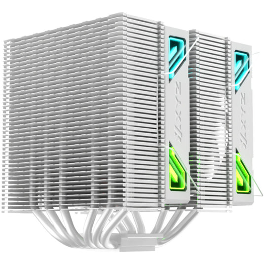 Xyz pc gear thermax 6 duo rgb cpu-koeler (wit, argb, pwm)