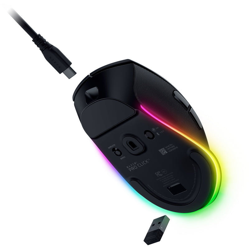 Load image into Gallery viewer, Razer pro click v2 gaming muis (zwart, tot 30.000 dpi, usb-c bluetooth 2.4 ghz)
