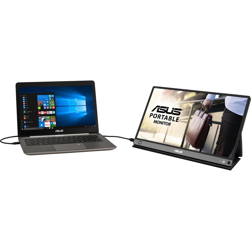 Load image into Gallery viewer, Asus zenscreen go mb16ahp 15.6 monitor (zwart, micro-hdmi, usb-c, micro-usb)

