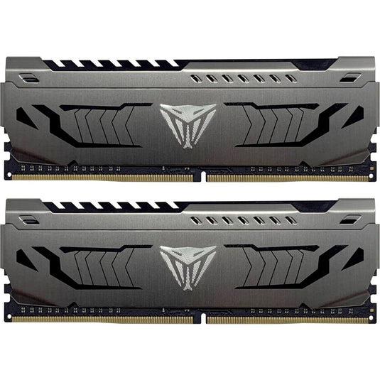 Patriot 16 gb ddr4-3200 kit werkgeheugen (grijs, pvs416g320c6k, viper steel, xmp)