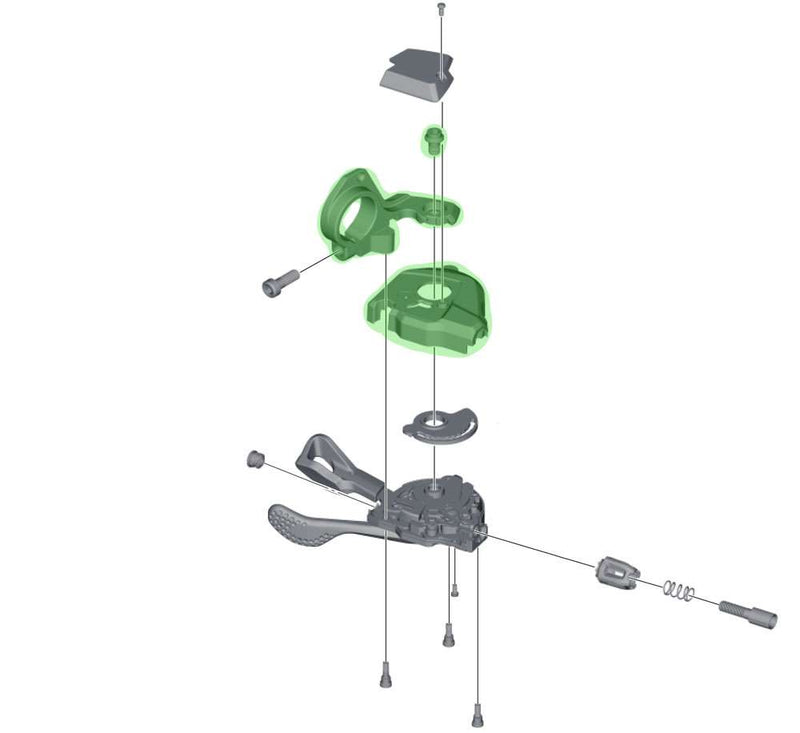 Load image into Gallery viewer, Shimano base cover unit sl-m8000 without indicator left
