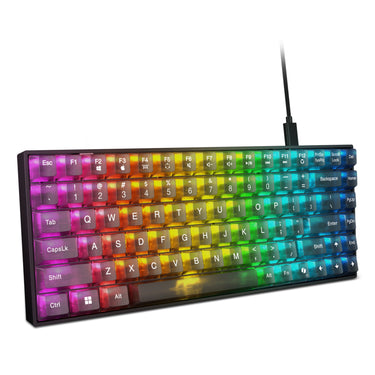 Lenovo legion k510 mini pro rgb mechanisch gaming toetsenbord (zwart, us lay-out (qwerty), 75%, brown switch, hot swap, usb)