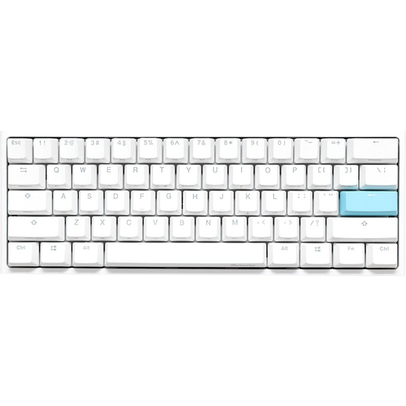 Load image into Gallery viewer, Ducky one 2 pro mini white classic, gaming toetsenbord (wit, us lay-out, cherry mx silent red, rgb led, double-shot pbt, quack mechanics, 60%)
