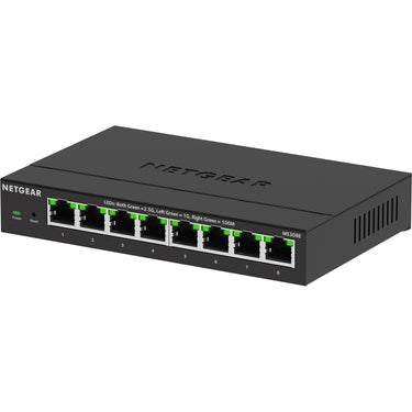Netgear 8-port 2.5g multi-gigbit ethernet plus switch (ms308e) (zwart, managed)