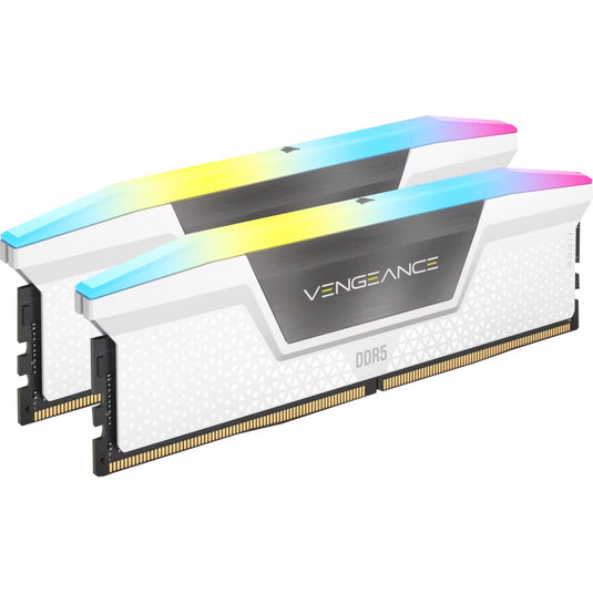 Corsair 32 gb ddr5-6000 (2x 16 gb) kit werkgeheugen (wit, cmh32gx5m2e6000z36w, vengeance rgb, xmp)