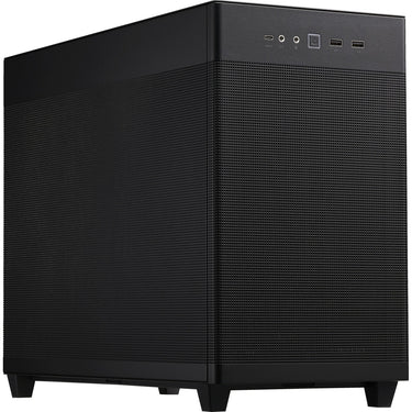 Asus prime ap201 mini tower behuizing (zwart | 2x usb-a | 1x usb-c)