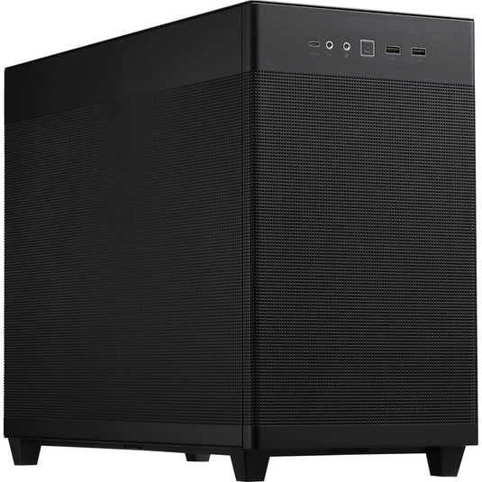 Asus prime ap201 mini tower behuizing (zwart | 2x usb-a | 1x usb-c)