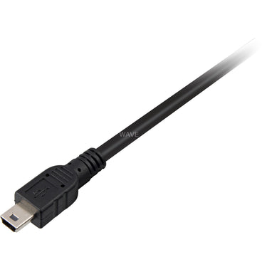 Delock 2x usb-a 2.0 male > usb mini 5-pin splitterkabel (zwart rood, 1 meter)