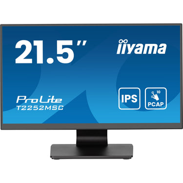 Iiyama prolite t2252msc-b2ag 21.5 touchscreen monitor (zwart, hdmi, displayport, 2x usb-a, usb-b)