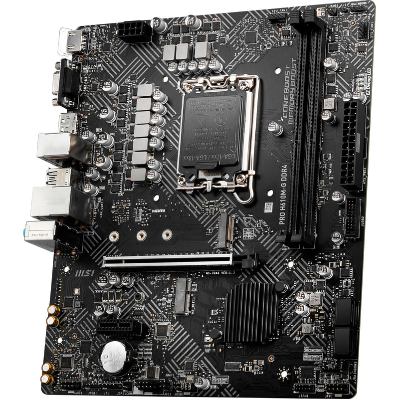 Load image into Gallery viewer, Msi pro h610m-g ddr4 socket 1700 moederbord (gb-lan, sound, µatx)
