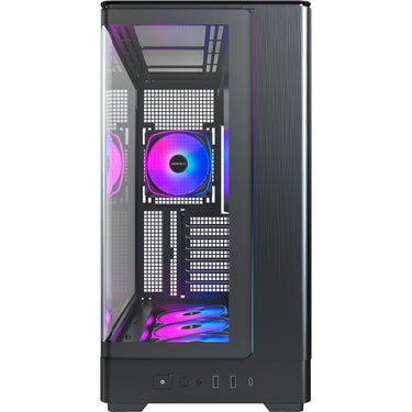 Montech king 45 pro midi tower behuizing (zwart | 2x usb-a | 1x usb-c | rgb | window)
