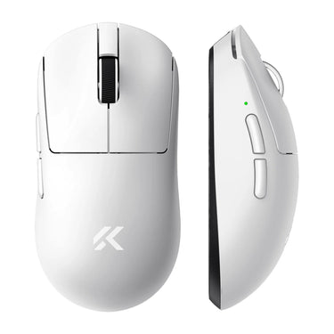 Mchose a7 v2 ultra gaming muis (wit, 42.000 dpi, 8k, 2.4 ghz bluetooth usb-c)