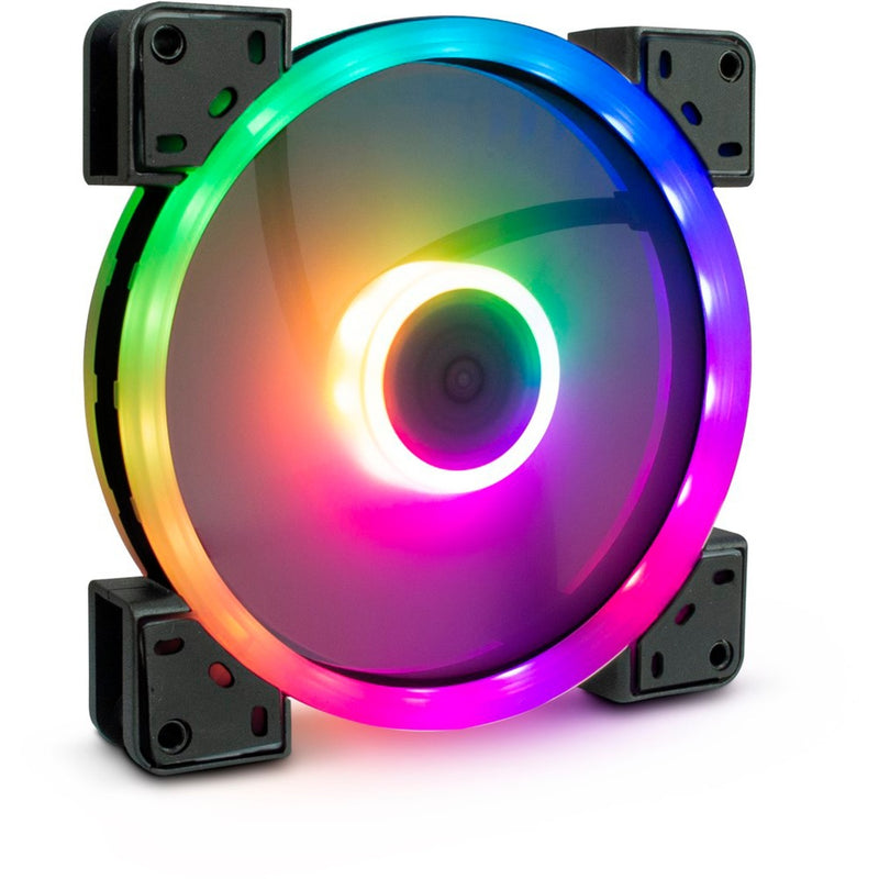 Load image into Gallery viewer, Inter-tech argus rgb fan set rs-14 case fans (zwart, 3 stuks, 140 x 140 x 25 mm, pwm)
