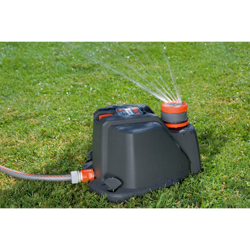 Load image into Gallery viewer, Gardena comfort mobiele multi-instelbare sproeier aquacontour automatic bewateringsautomaat (grijs oranje, 8133-20)
