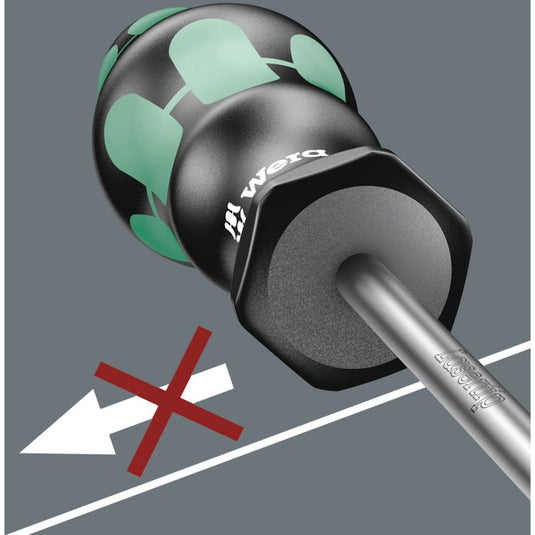 Wera schroevendraaierset 334 335 6 kraftform plus, lasertip met rek (zwart groen, 6-delig)