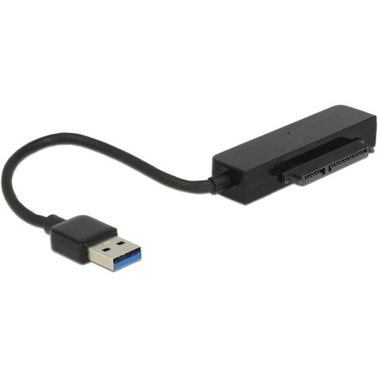 Delock usb-a 3.2 converter > sata 22-pin stekker (zwart, 0,15 meter)