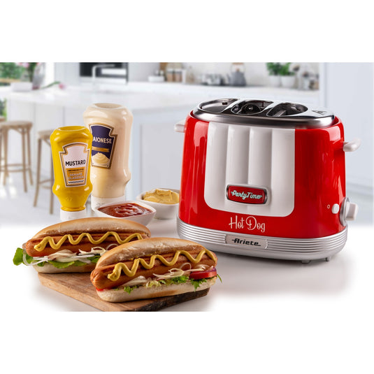 Ariete party time hotdogmaker 0206 00 hot dog maker (rood wit)