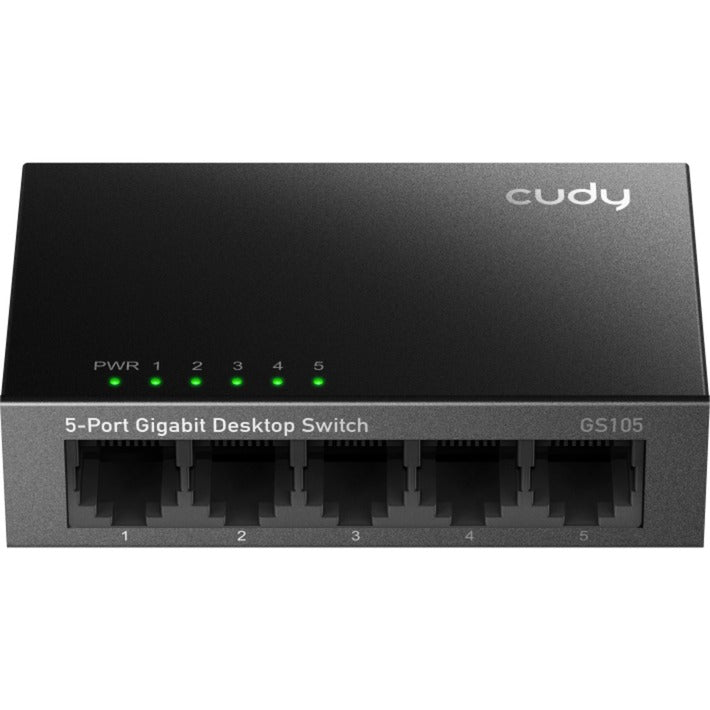 Load image into Gallery viewer, Cudy 5-port gigabit desktop metal switch (zwart)
