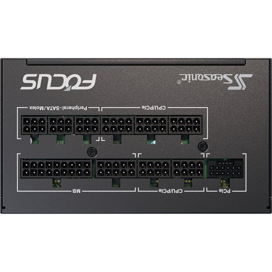Seasonic focus gx-1000-v4 atx3.1 modulaire 1000 watt voeding (zwart, 1x 12vhpwr, 3x pcie)