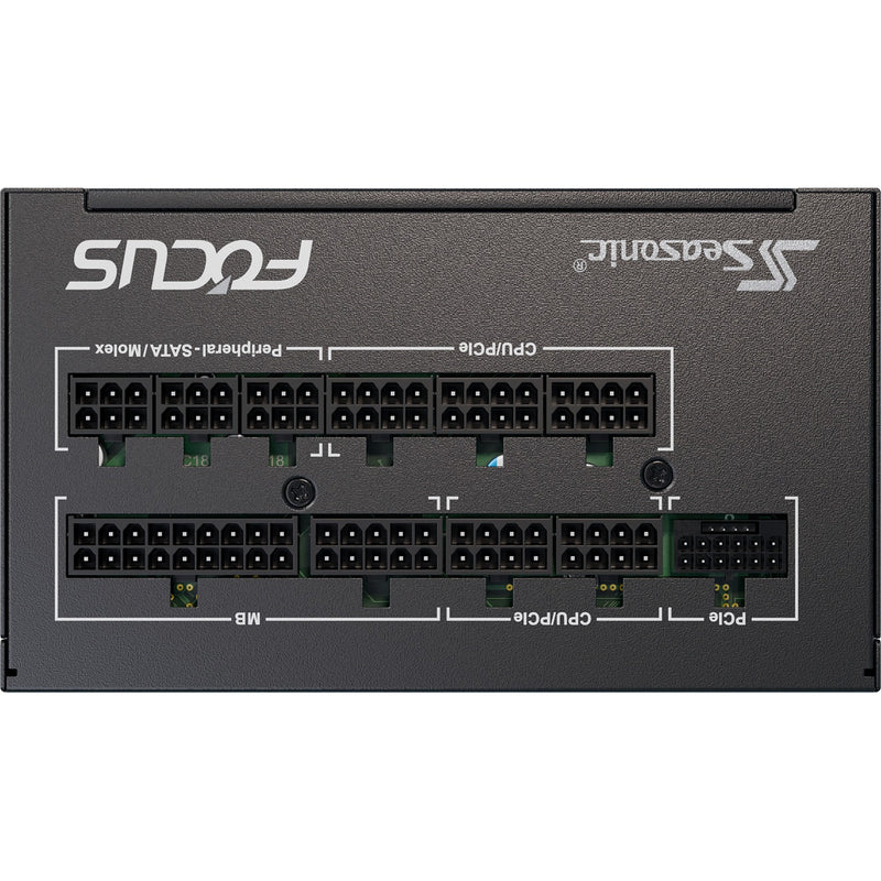 Load image into Gallery viewer, Seasonic focus gx-1000-v4 atx3.1 modulaire 1000 watt voeding (zwart, 1x 12vhpwr, 3x pcie)
