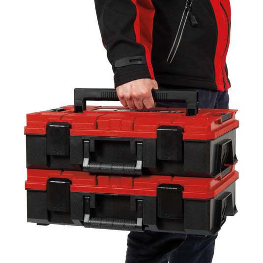 Einhell e-case s-f gereedschapskist (zwart rood)