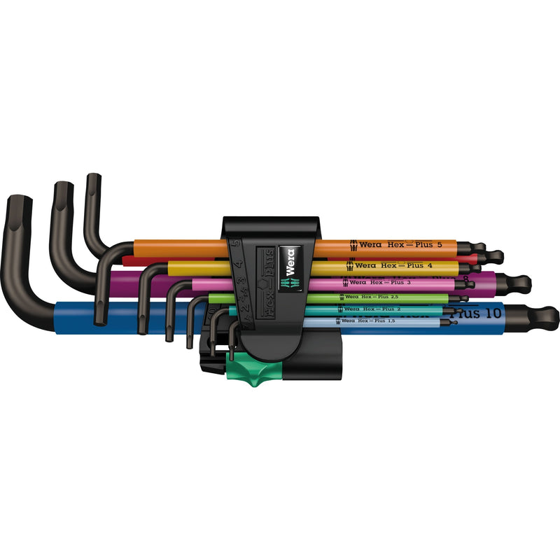 Load image into Gallery viewer, Wera inbussleutelset 950 9 hex-plus multicolour 1 sb (9-delig, 1.5mm tot 10mm)
