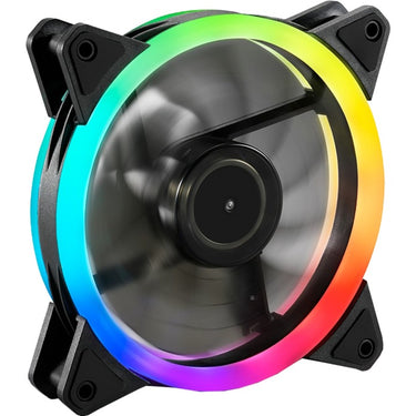 Sharkoon shark blades rgb case fan (zwart, 120 x 120 x 25 mm)