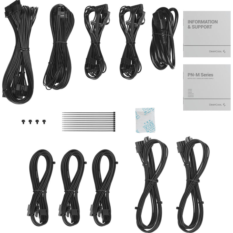 Afbeelding laden in galerijviewer, Deepcool pn850m modulaire 850 watt voeding (zwart, 1x 12v-2x6, 3x pcie)
