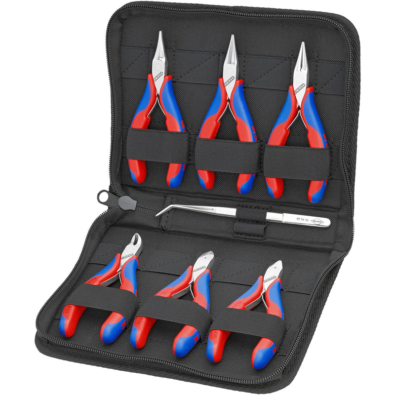 Load image into Gallery viewer, Knipex 7-delige etui 00 20 16 tangenset (rood blauw)
