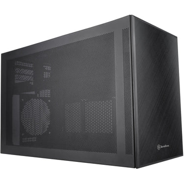 Silverstone sugo 17 mini tower behuizing (zwart | 2x usb-a | 1x usb-c)