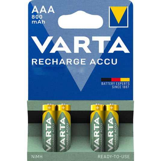 Varta aaa (micro hr03) oplaadbare batterij (4 stuks)