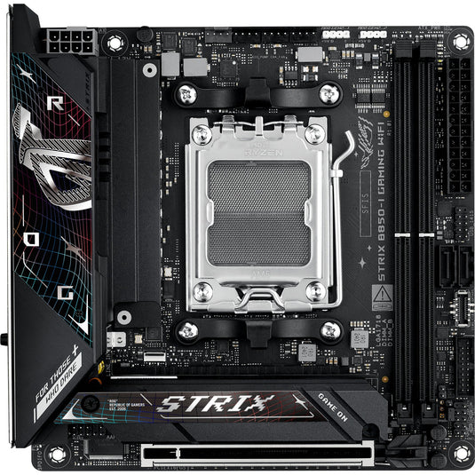 Asus rog strix b850-i gaming wifi socket am5 moederbord (2.5gb-lan, wi-fi 7, bt, sound, mini-itx)