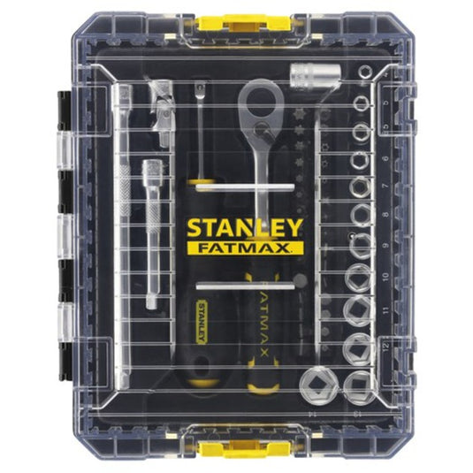 Stanley fatmax tstak dopsleutelset 1 4 fmmt98101-0 (zwart geel, 48 delig)