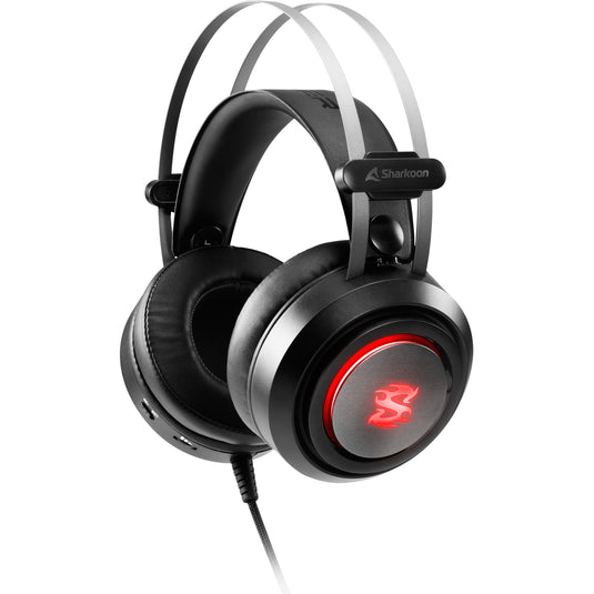 Sharkoon skiller sgh30 over-ear gaming headset (zwart, pc, playstation 4, playstation 5, rgb leds)
