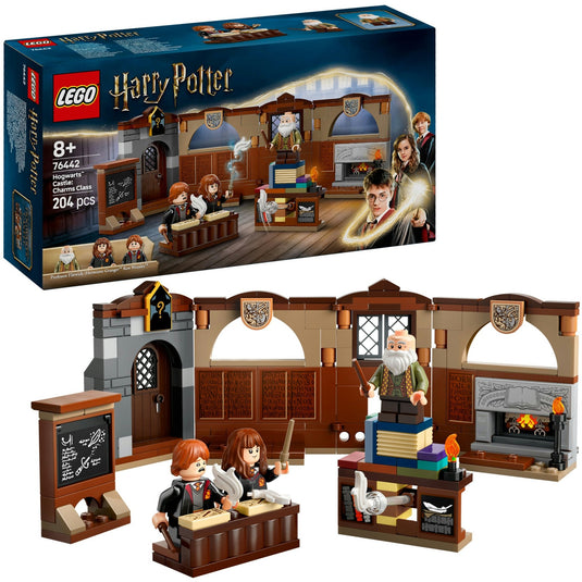 Lego harry potter kasteel zweinstein: toverspreukenles speelgoed voor 8 jaar en ouder 76442