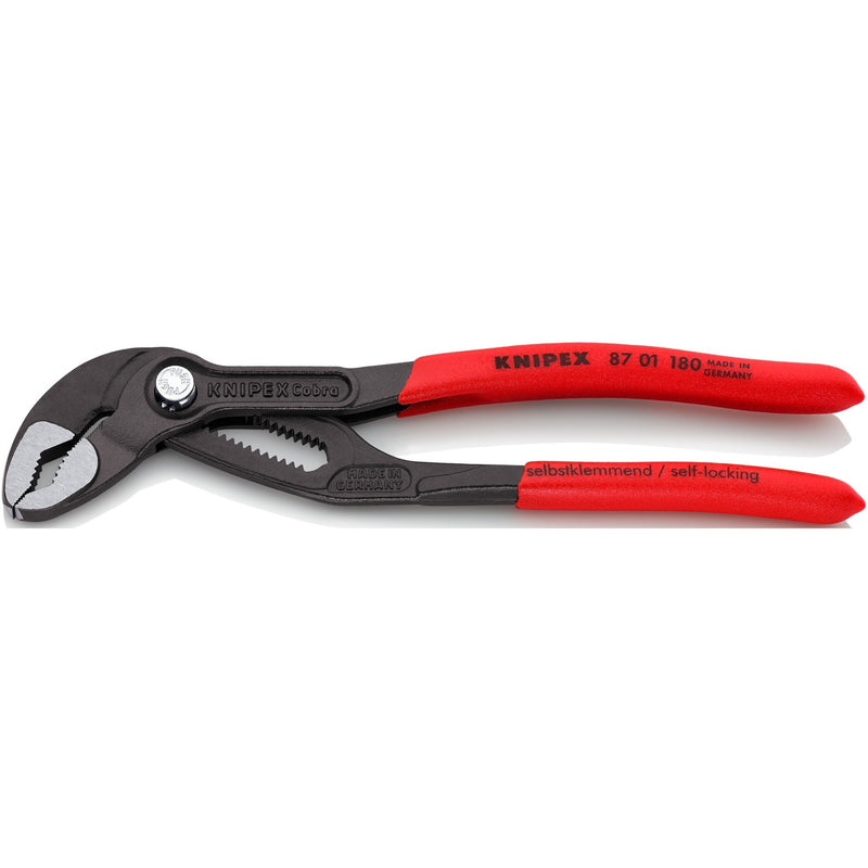 Load image into Gallery viewer, Knipex cobra waterpomptang 8701180 zweedse- waterpomp-tang (rood, 180 mm)
